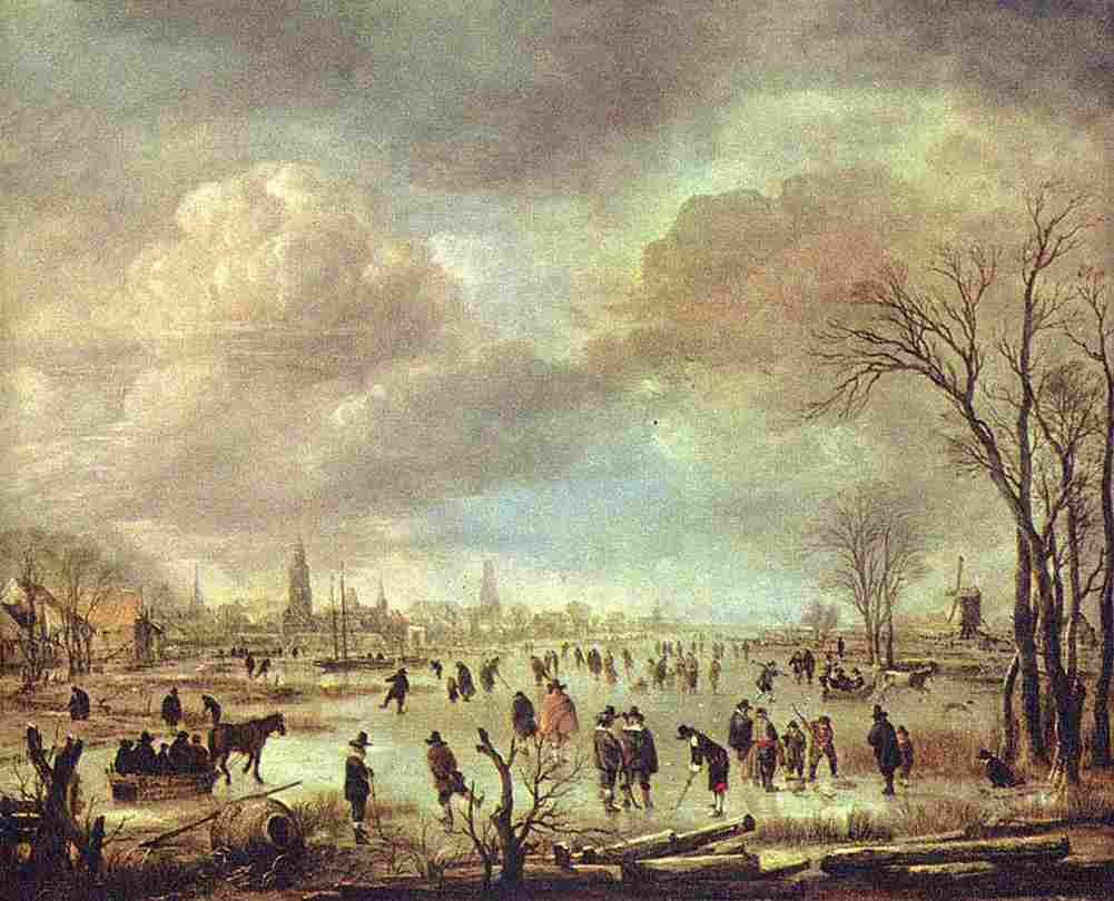 neer River View in the Winter Art A4 Photo Print