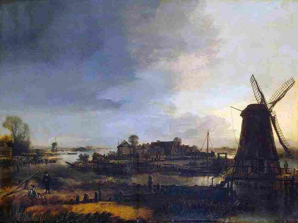 neer windmill Art A4 Photo Print