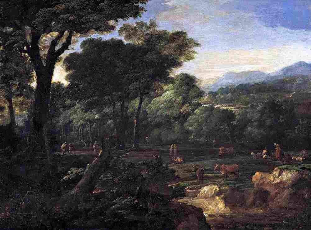 neg pastoral landscape Art A4 Photo Print