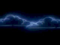neon cloudscape city1980s 1990s A4 Photo Print