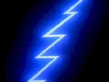neon lightning bolt 11980s 1990s A4 Photo Print