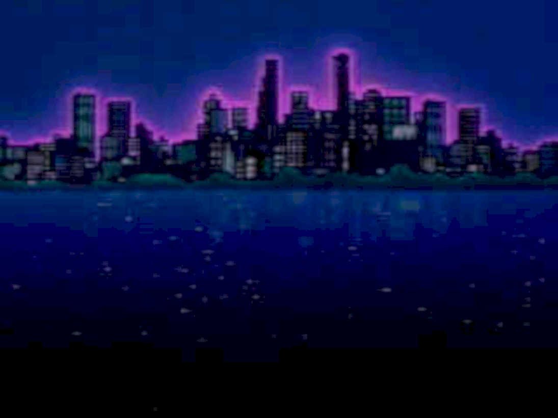 neoncity 16bit1980s 1990s A4 Photo Print