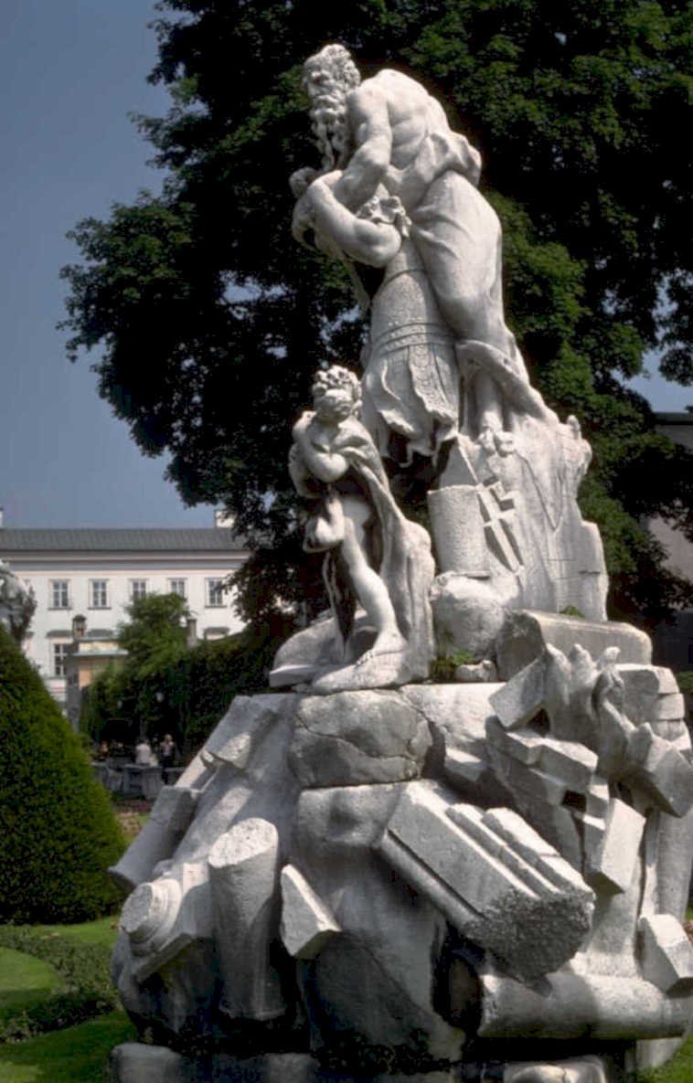 neptune amphitrite fountain 1980s 1990s A4 Photo Print
