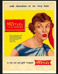 nestles milk chocolate 1950s Advert A4 Photo Print