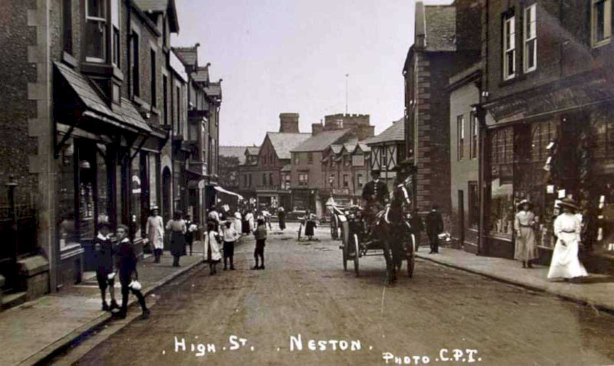 neston high stVintage 1880s 1900s A4 Photo Print