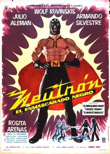 neutron and black mask  01 film star poster A4 Photo Print