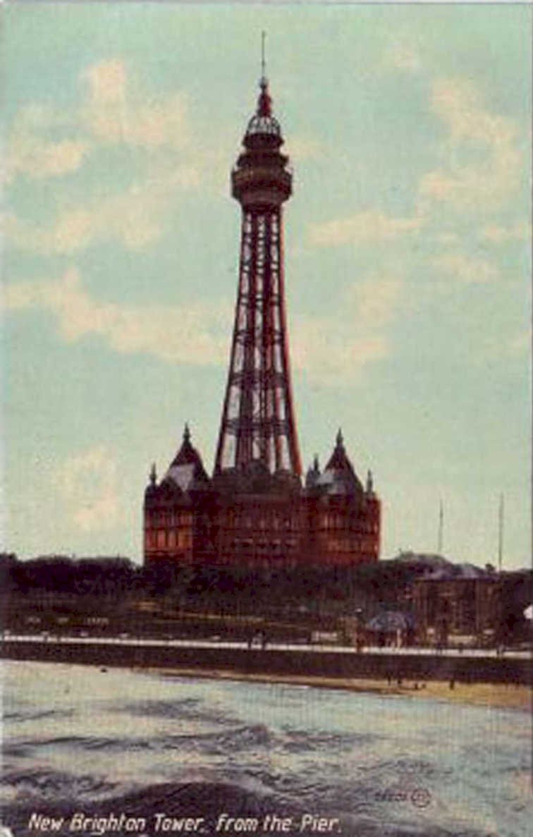new brighton towerVintage 1880s 1900s A4 Photo Print