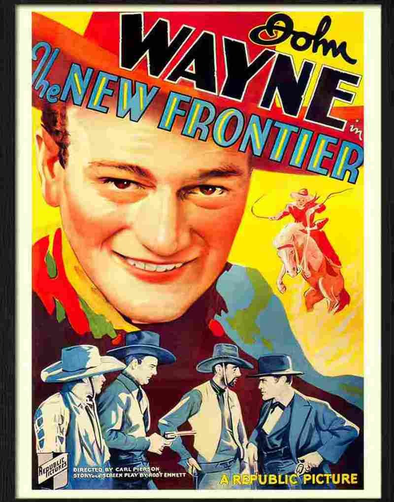 new frontier john wayne western movie poster 1935 Advert A4 Photo Print