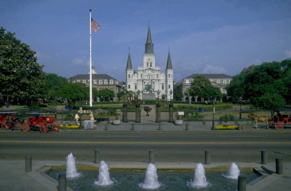 new orleans cathedral 1980s 1990s A4 Photo Print 42