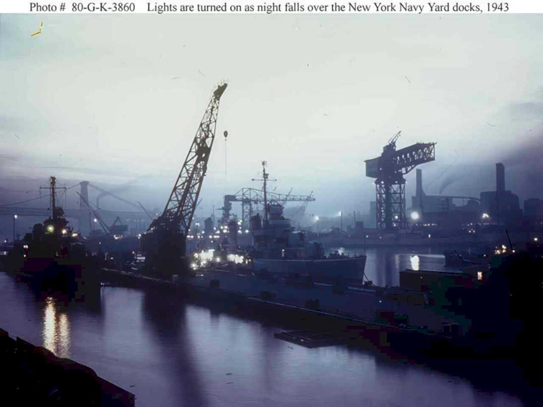 new york navy Vintage world war A4 Photo Print