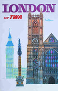 new york twa david klein 1960 10 Advert A4 Photo Print