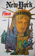 new york twa david klein 1960 14 Advert A4 Photo Print