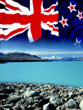 new zealand flags Flags1980s A4 Photo Print
