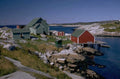 newfoundland cottages harbour 1980s 1990s A4 Photo Print