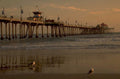 newport pier sunset 1980s 1990s A4 Photo Print