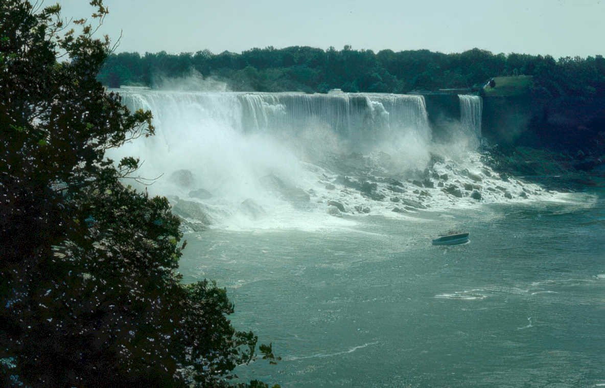 niagara falls horseshoe Vintage A4 Photo Print