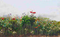 nich Flowers Art A4 Photo Print