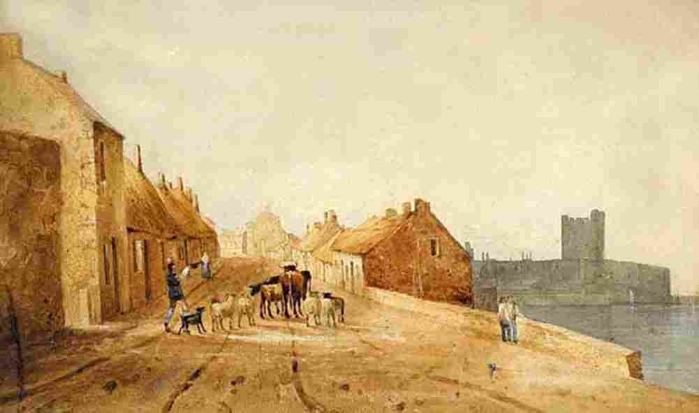 nich Irish Quarter Carrickfergus Art A4 Photo Print