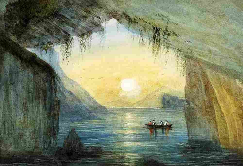 nich Pigeon Cave Donegal Art A4 Photo Print