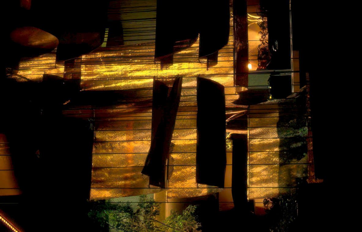 night cityscape hongkong Vintage A4 Photo Print