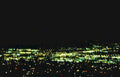 night cityscape lights 1 Vintage A4 Photo Print