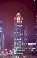 night cityscape union Vintage A4 Photo Print