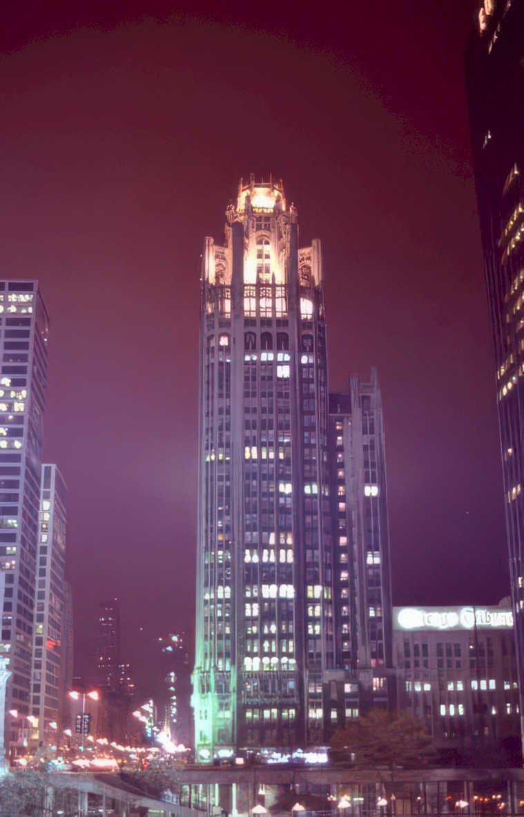 night cityscape union Vintage A4 Photo Print