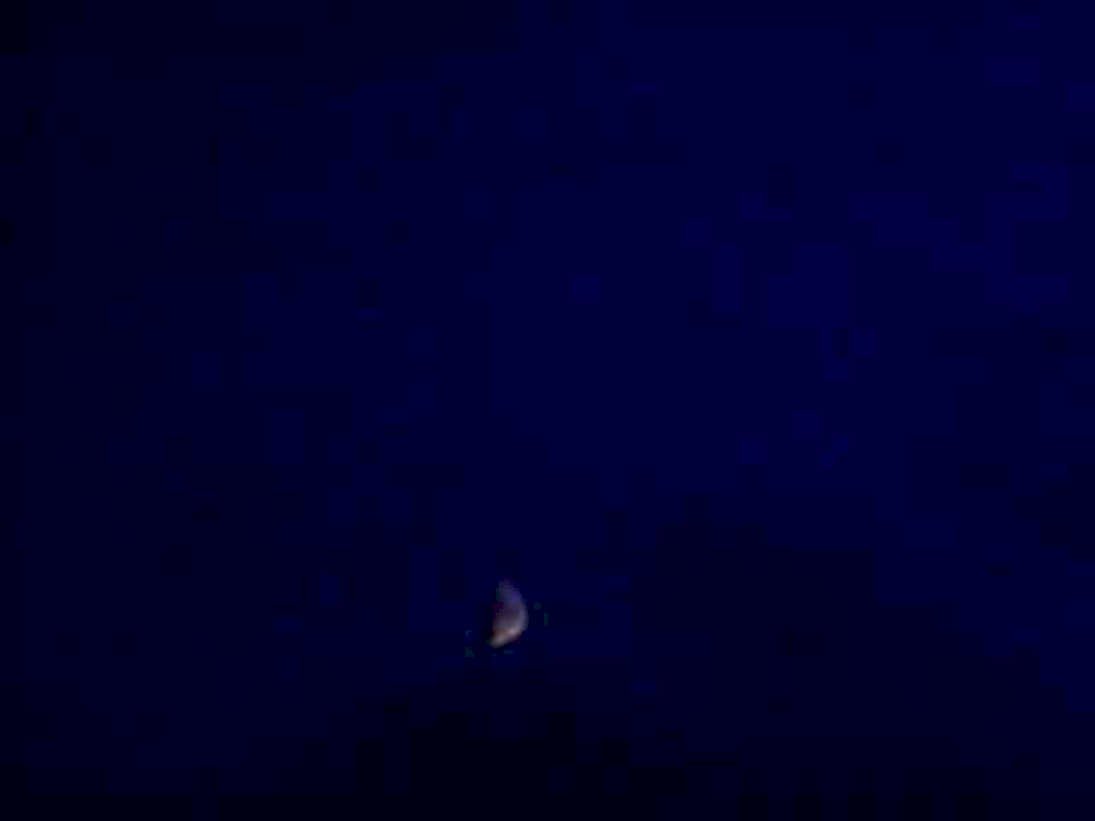 night crescent moon1980s 1990s A4 Photo Print