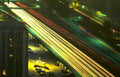 night highway lights Vintage A4 Photo Print