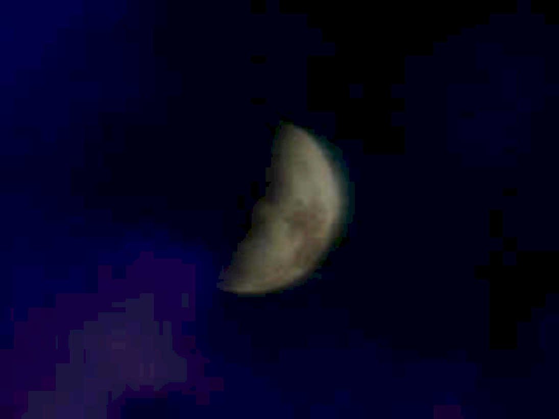 night moon crescent1980s 1990s A4 Photo Print
