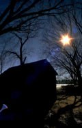 night shed stars Vintage A4 Photo Print