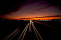 night trails sunset 1980s 1990s A4 Photo Print