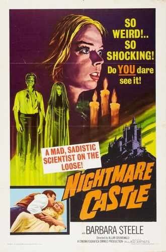 nightmare castle  03 film star poster A4 Photo Print