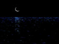 nightscape moonlit ocean1980s 1990s A4 Photo Print