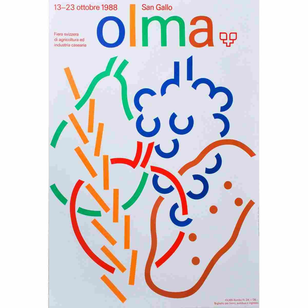 niklaus troxler olma 1988 7 Advert A4 Photo Print
