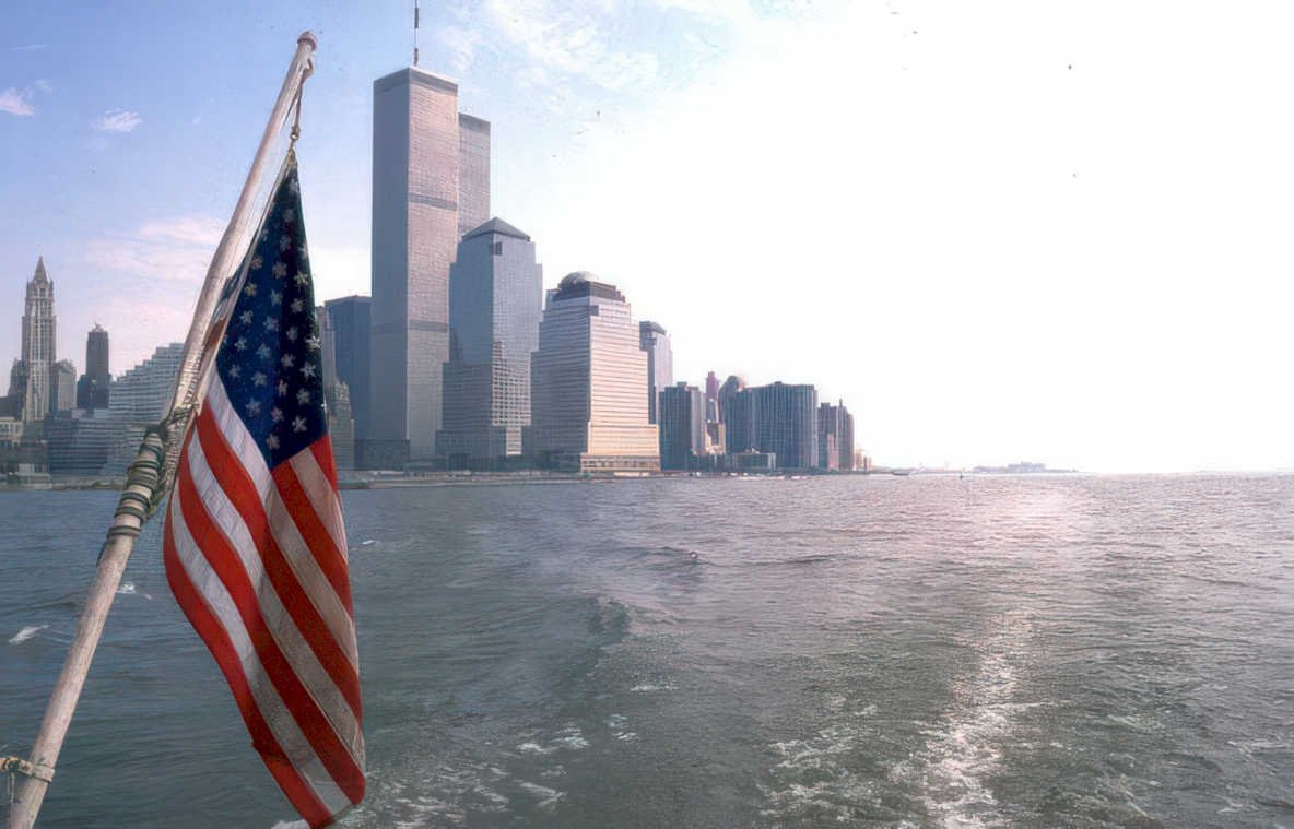 nine eleven memorial Vintage A4 Photo Print