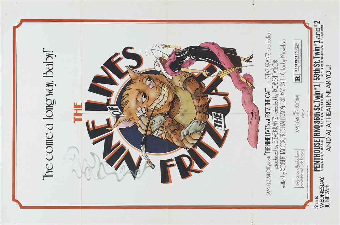nine lives of fritz the cat poster 01 A4 Photo Print