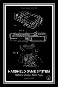 nintendo gameboy patent print black A4 Photo Print