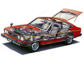 nissan auster gt coupe 1979 cutaway A4 Photo Print