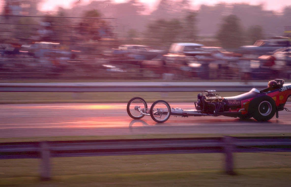 nitro funny car Vintage A4 Photo Print