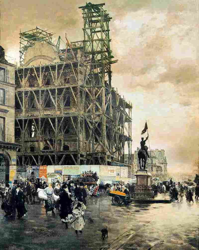 nittis the place des pyramides in paris Art A4 Photo Print