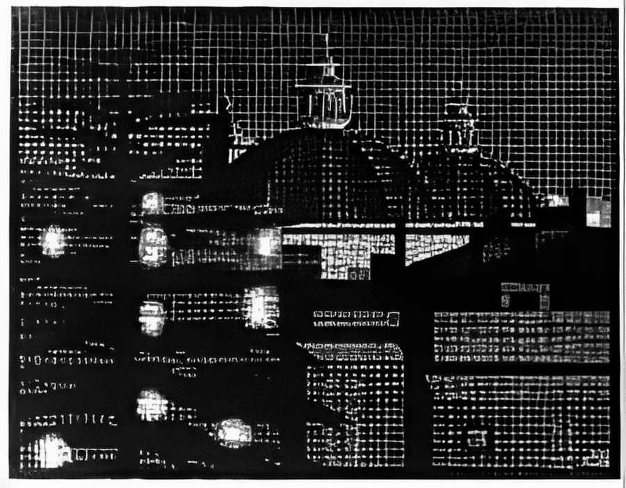 nocturnal rome 5 mc escher 1934 A4 Photo Print