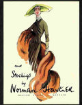 norman hartnell stocking lingerie advert Advert A4 Photo Print