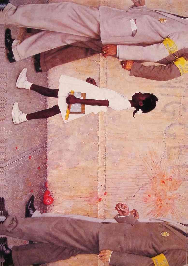 norman rockwell The Problem We All live with 2021 A4 Photo Print