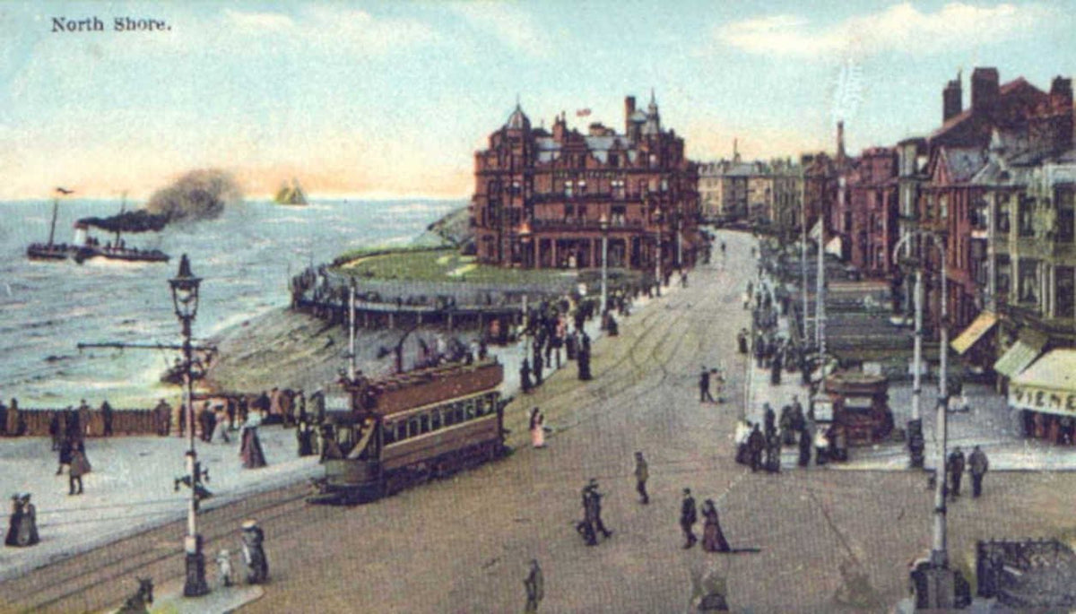 north shore postcardVintage 1880s 1900s A4 Photo Print