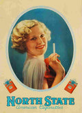 north state american cigarettes vers 1925 4 Advert A4 Photo Print