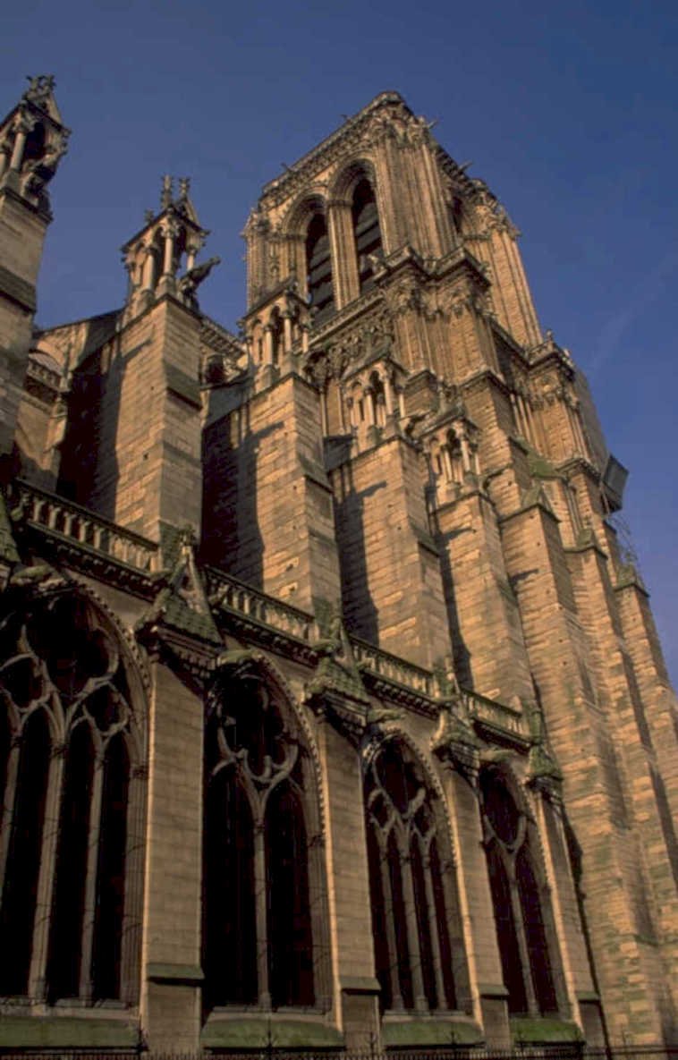 notre dame cathedral 1980s 1990s A4 Photo Print