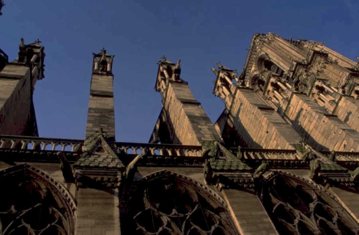notre dame facade 2 1980s 1990s A4 Photo Print