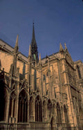 notre dame facade 5 1980s 1990s A4 Photo Print