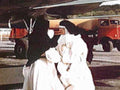 nun soldier jeep1980s 1990s A4 Photo Print